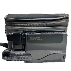 Sharp Slimcam Camcorder VL-L380U Battery Cables Case Charger For Parts Only